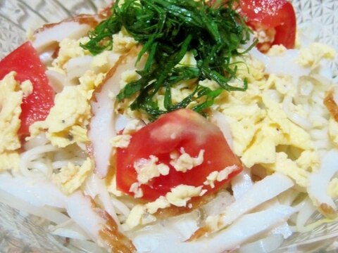 お茶漬けの素de冷製そうめんチャンプルー